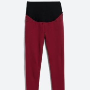 Liverpool Reagan Maternity Skinny Pant Burgundy 4/27